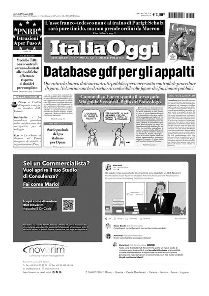 Italia oggi : quotidiano di economia finanza e politica